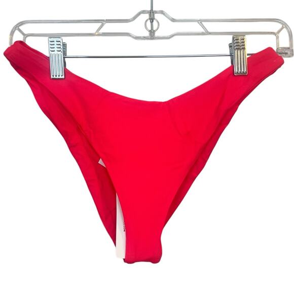 NWT l*space Cabana Bikini Bottom in Hot Cherry sz L Cheeky Summer Beach Vacation - Picture 5 of 10